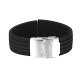 Maxbell Waterproof High Quality Elegant Graceful Silicone Replacement Watch Strap Band Black 20mm - Aladdin Shoppers