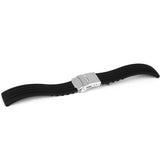Maxbell Waterproof High Quality Elegant Graceful Silicone Replacement Watch Strap Band Black 20mm - Aladdin Shoppers