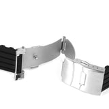 Maxbell Waterproof High Quality Elegant Graceful Silicone Replacement Watch Strap Band Black 20mm - Aladdin Shoppers