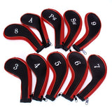 Maxbell Maxbell 10 Golf Clubs Iron Set Headcovers Head Cover Red/Black