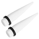 Maxbell 2 Pcs Acrylic Ear Plug Taper Gauges Expander Stretcher Stretching Piercing