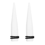Maxbell 2 Pcs Acrylic Ear Plug Taper Gauges Expander Stretcher Stretching Piercing