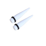Maxbell 2 Pcs Acrylic Ear Plug Taper Gauges Expander Stretcher Stretching Piercing