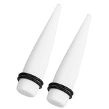 Maxbell 2 Pcs Acrylic Ear Plug Taper Gauges Expander Stretcher Stretching Piercing