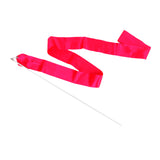 Maxbell 2x Gym Rhythmic Ballet Dance Ribbon Streamer Rod Baton Party Shocking Pink