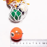 Maxbell Pool Snooker Table Cotton Nets Pockets with Fringe Brass Finish Irons for Children