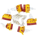 Maxbell Pool Snooker Table Cotton Nets Pockets with Fringe Brass Finish Irons for Children