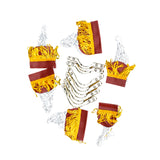 Maxbell Pool Snooker Table Cotton Nets Pockets with Fringe Brass Finish Irons for Children