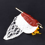 Maxbell Pool Snooker Table Cotton Nets Pockets with Fringe Brass Finish Irons for Children