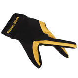 Maxbell 3x1 Piece Yellow Black 3 Finger Billiard Glove