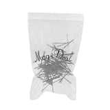 Maxbell 100pcs Black Plated Flat Top Hair Bobby Pins 55mm