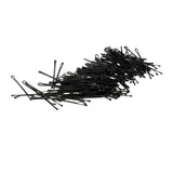 Maxbell 100pcs Black Plated Flat Top Hair Bobby Pins 55mm