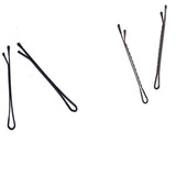 Maxbell 100pcs Black Plated Flat Top Hair Bobby Pins 55mm