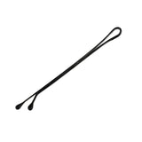 Maxbell 100pcs Black Plated Flat Top Hair Bobby Pins 55mm
