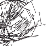 Maxbell 100pcs Black Plated Flat Top Hair Bobby Pins 55mm