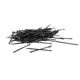 Maxbell 100pcs Black Plated Flat Top Hair Bobby Pins 55mm