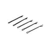 Maxbell 100pcs Black Plated Flat Top Hair Bobby Pins 55mm