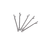 Maxbell 100pcs Black Plated Flat Top Hair Bobby Pins 55mm