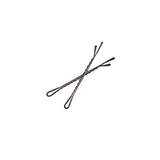 Maxbell 100pcs Black Plated Flat Top Hair Bobby Pins 55mm