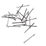 Maxbell 100pcs Black Plated Flat Top Hair Bobby Pins 55mm