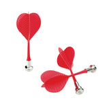 Maxbell Maxbell 3Pcs Bullseye Target Game Red Plastic Magnetic Darts