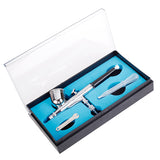 Maxbell Airbrush Sprayer Gun + 0.3mm Needles + 0.3mm Nozzles + Cleaning Brushes Set Kit