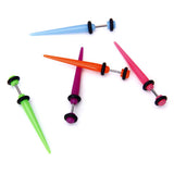 Maxbell 5pcs Colorful Fake Cheater Ear Taper Stretcher Expander 6G