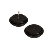 Maxbell 2pcs 18G Ear Studs Plug with 1/2 inch Acrylic Fake Ear Plug Taper Stretcher with O-rings - Black