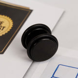 Maxbell 2pcs 18G Ear Studs Plug with 1/2 inch Acrylic Fake Ear Plug Taper Stretcher with O-rings - Black