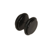 Maxbell 2pcs 18G Ear Studs Plug with 1/2 inch Acrylic Fake Ear Plug Taper Stretcher with O-rings - Black