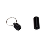 Aluminum Alloy Water-proof Air-tight Pill Fob Pill Case Pill Box Pill Holder with Keychain - Royal Blue+Aluminum Alloy Water-proof Air-tight Pill Fob Pill Case Pill Box Pill Holder with Keychain - Black+Aluminum Alloy Water-proof Air-tight Pill Fob Pill C