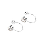 Maxbell One Pair Korea Fashion Ear Cuff Clip On No Piercing U Type Earrings silver - Aladdin Shoppers