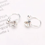 Maxbell One Pair Korea Fashion Ear Cuff Clip On No Piercing U Type Earrings silver - Aladdin Shoppers