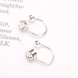 Maxbell One Pair Korea Fashion Ear Cuff Clip On No Piercing U Type Earrings silver - Aladdin Shoppers