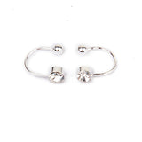 Maxbell One Pair Korea Fashion Ear Cuff Clip On No Piercing U Type Earrings silver - Aladdin Shoppers