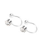Maxbell One Pair Korea Fashion Ear Cuff Clip On No Piercing U Type Earrings silver - Aladdin Shoppers