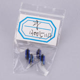 Maxbell Pair Fake Cheater Ear Stretcher Expander 16G Stem Plug Stud Earring Blue