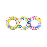 Maxbell Inflatable Swim Ring Tube Pool Float Colorful Flowers