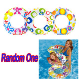 Maxbell Inflatable Swim Ring Tube Pool Float Colorful Flowers