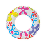 Maxbell Inflatable Swim Ring Tube Pool Float Colorful Flowers