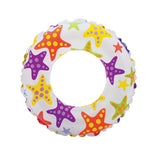 Maxbell Inflatable Swim Ring Tube Pool Float Colorful Flowers