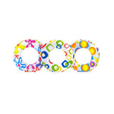 Maxbell Inflatable Swim Ring Tube Pool Float Colorful Flowers