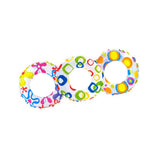 Maxbell Inflatable Swim Ring Tube Pool Float Colorful Flowers