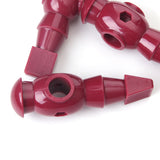Maxbell 11 Pieces 5/8" Foosball Man Replacement Dynamo Table Soccer Player Burgundy