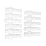 Maxbell 11 Pieces 5/8" Foosball Man Replacement Dynamo Table Soccer Player White