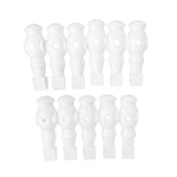 Maxbell 11 Pieces 5/8" Foosball Man Replacement Dynamo Table Soccer Player White