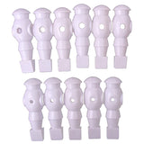 Maxbell 11 Pieces 5/8" Foosball Man Replacement Dynamo Table Soccer Player White