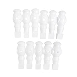 Maxbell 11 Pieces 5/8" Foosball Man Replacement Dynamo Table Soccer Player White