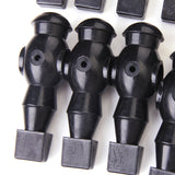 Maxbell 11 Pieces 5/8" Foosball Man Replacement Dynamo Table Soccer Player Black