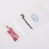 Maxbell 10Pcs Aluminium Dart Stems Re-Grooved Striped 2BA Thread Dart Accessory